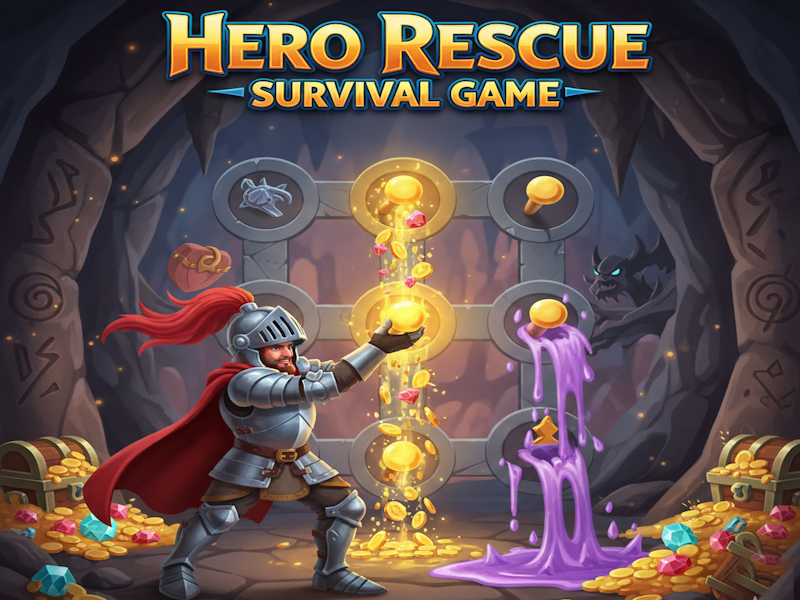 Hero Rescue Survival: Solve Puzzles & Save the Day!