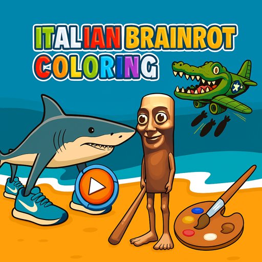 Italian Brainrot Coloring: Relax and Color Memes Free