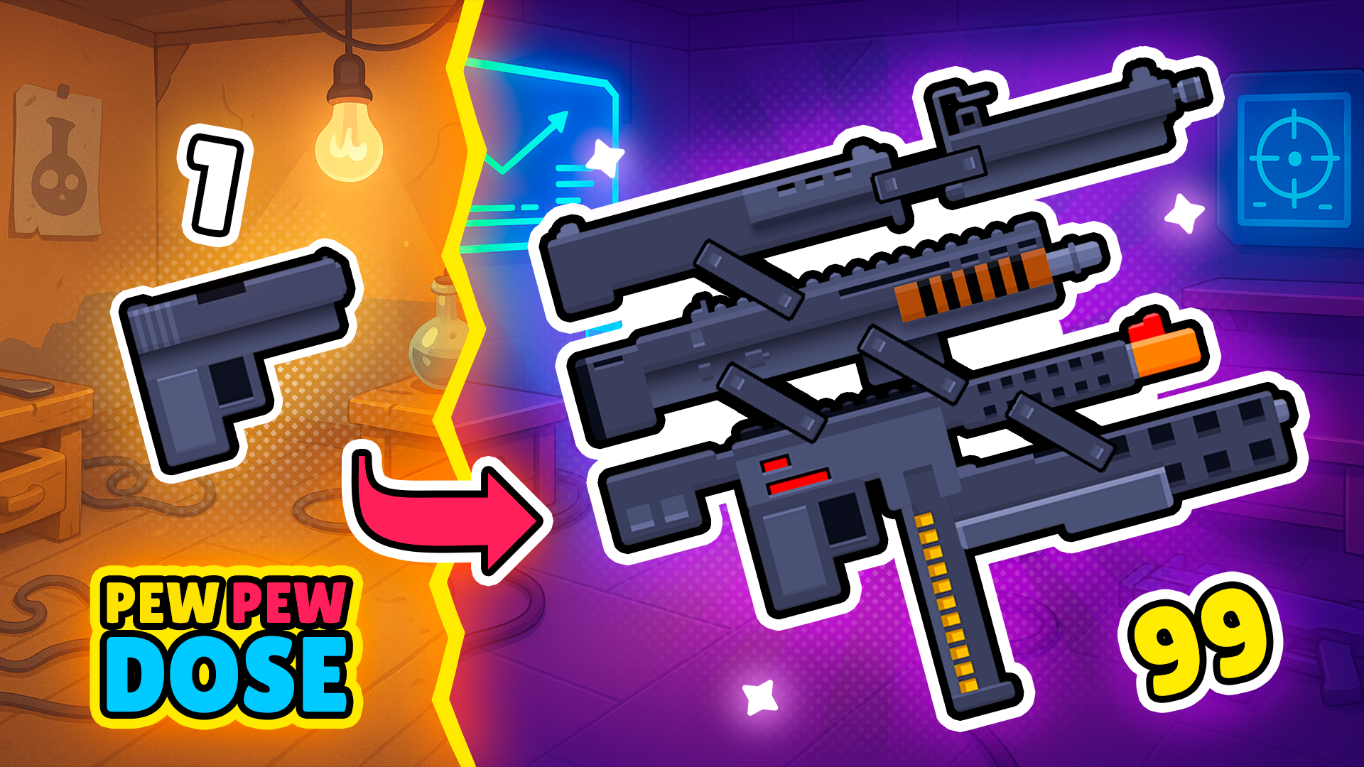Pew Pew Dose: Build & Blast in This Arcade Shooter