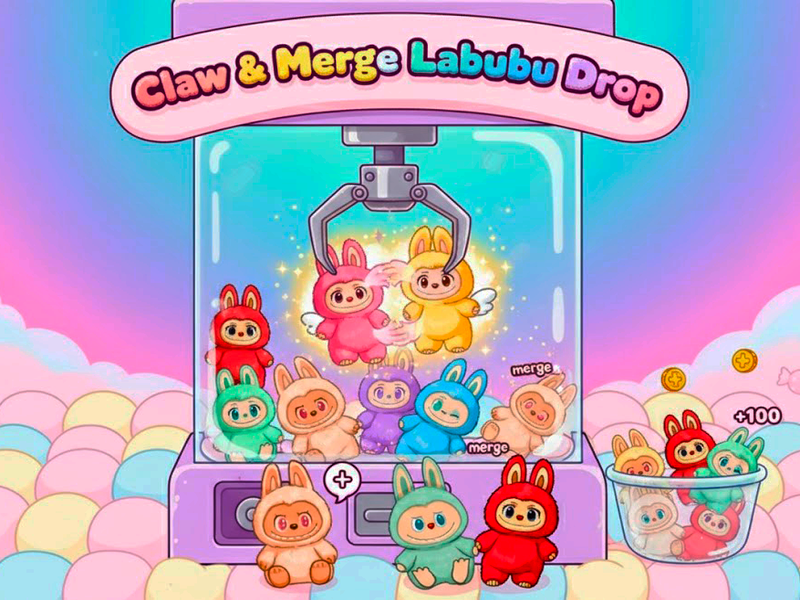 Claw & Merge Labubu Drop: Master Doll Collecting Game