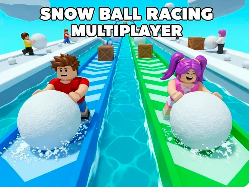 Snow Ball Racing: Roll to Victory in This Fun Race!