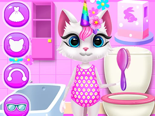 Kitty Unicorn Daily Care: Play & Nurture Online Free